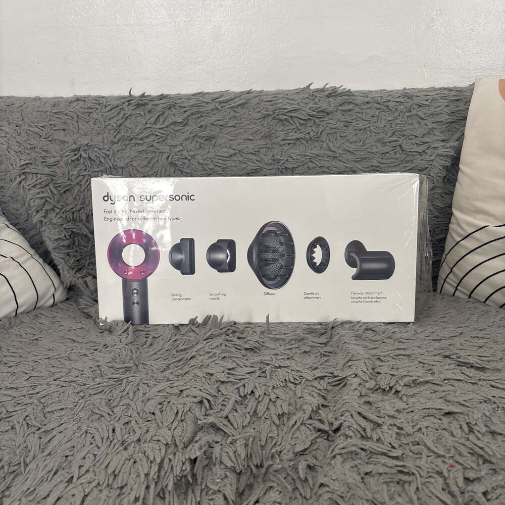 Dyson Supersonic Hair Dryer with 5 Styling Attachments (opened)